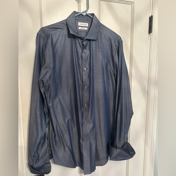 Calvin Klein NWOT steel+ slim fit button-up - Picture 1 of 4